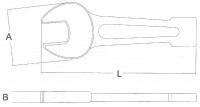 Ключ рожковый ударный 36 мм AWT-IHP036